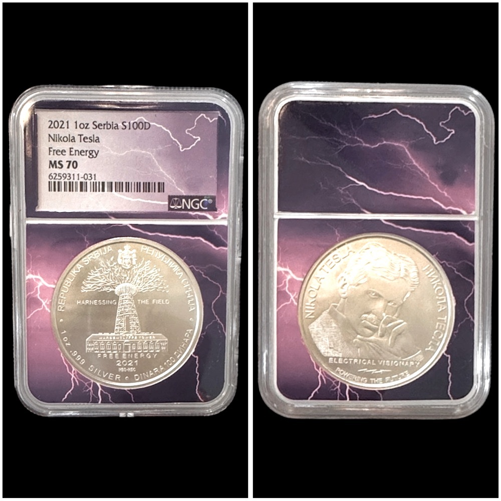 2021 NGC   NIKOLA TESLA SERBIA FREE‎ ENERGY MS 70